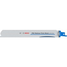 Bosch 25X Pro Medium-Thick Metal S1137BEF Hassas Panter Testere Bıçağı (Metal Borular ve Profiller, Demir Içermeyen Metaller, Uzunluk 225 Mm, Professional Aksesuar Panter Testere)