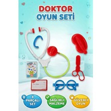 Farbu Oyuncak Şık Tasarımlı 8 Parça Eğitici Çocuk Doktor Seti Eğlenceli Doktor Aktivite Oyuncak Seti