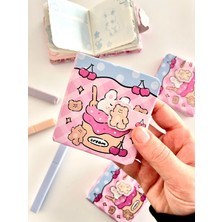 Kağıt Gemi Dükkan Sweet Bear Dondurma Temalı 130 Yaprak Renkli Mini Planlayıcı/not Defteri/mıknatıslı Ajanda