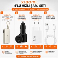 Xiaomi 4’lü 67W Hypercharge Powerbank ve Şarj Aksesuar Seti (Xiaomi Türkiye Garantili)