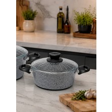 Gelincik 24CM Granit Ezme Derintencere Pilav ve Karnıyarık Tenceresi