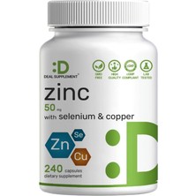 Deal Supplement Zinc Picolinate 50MG With Copper Selenium, 240 Capsul.