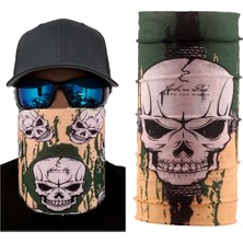 TeknoKapsül Motorcu Boyunluk Baf Buff Bandana 25X48 cm Model 5