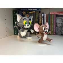 3D Baskı Tom ve Jerry Figür Seti – Dekoratif Koleksiyonluk 2'li Figür