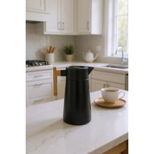 Bambum North Bambu Saplı Çelik Termos Siyah 2 Litre