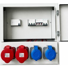 Eltim Elektrik 380V-220V 40*40 Kaçak Akım Koruma Röleli Kombinasyon Priz Panosu