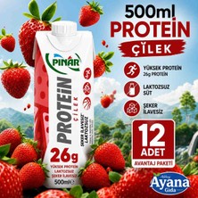 Pınar Çıleklı Proteınlı Sut 500 ml x 12 Adet