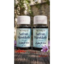 Aktarloji 2 Adet 30 ml Safran Mürekkebi / Orijinal Misk-I Amber ve Gül Suyu ve Hazılanmıştır