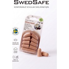 SwedSafe  Discreet Kulak Tıkacı, 5 Çift, Yüksek Ses Sönümleme, Yumuşak Köpük, Konforlu, Uyku, Iş ve Günlük Kullanım