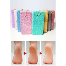 Aktarloji 3 Adet Topuk Taşı / Ipli Ponza Taşı / Renkli / Doğal Ayak ve Topuk Bakımı / Nasır Peeling Taşı