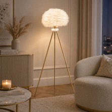 Apliqa Belinay Gold Lambader Modern Oturma Odası, Yatak Odası, Salon Lambader