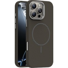 Wonew iPhone 16 Pro Max Carbon Pulse Magsafe Kahverengi Kılıf