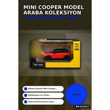 sbodurhome Açık Kırmızı 1/32 Mini Cooper Model Araba Koleksiyonluk Vitrin Oyuncak - Tekli BX-313417