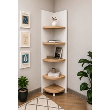 Rafineri Tasarım Zera Köşe Dolap Ünitesi,kitaplık,dekoratif Raf %100 Mdf