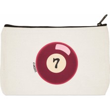 Designedfy Lucky7 Baskılı Makyaj Çantası