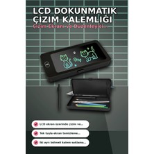 sbodurhome LCD Dokunmatik Çizim Kalemliği Siyah - 2 Bölmeli Kalemlik, Eğitici Çocuk Oyuncak BX-313442