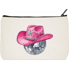 Designedfy Disco Cowboy Baskılı Makyaj Çantası