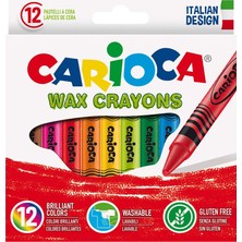 Carioca Wax Yıkanabilir Pastel Boya Kalemi 12 Renk 42365