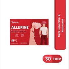 Veritamin Allurine-Cilt ve Saç Takviyesi | Trans Resveratrol ve Niasinamid İçeren Takviye Gıda
