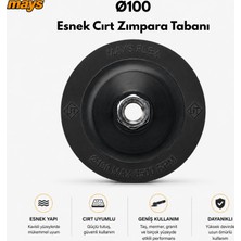Mays Ø100 mm Esnek Cırt Zımpara Tabanı – Sulu Kullanıma Uygun Polisaj ve Zımpara Altlığı