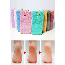 Aktarloji 5 Adet Topuk Taşı / Ipli Ponza Taşı / Renkli / Doğal Ayak ve Topuk Bakımı / Nasır Peeling Taşı