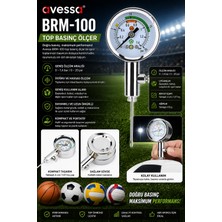 Avessa BRM-100 Top Basınç Ölçer - Yüksek ve Doğru Ölçüm Aralığı - Metal Gövde