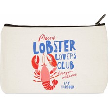 Designedfy Lobster Baskılı Makyaj Çantası