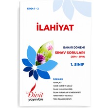 Divit Yayınları Ilahiyat 1. Sınıf Bahar Dönemi Sınav Soruları 2014-2019 Kod 1-2 Çıkmış Sorular