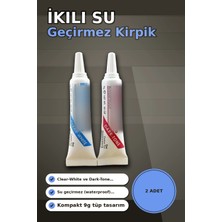sbodurhome Kirpik Yapistirici Beyaz ve Siyah Ikili Set - 2 Adet, Takma Kirpik Yapistiricisi BX-313427