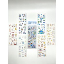 Kağıt Gemi Dükkan Kawaii Uyku ve Okul Temalı 6 Yaprak 149 Adet Sticker Seti/etiket/çıkartma/bullet Journal