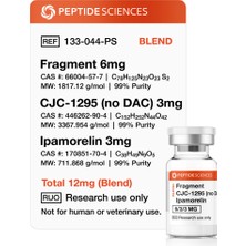 Peptide Sciences Fragment, CJC-1295 (No Dac), Ipamorelin 12MG (Blend)