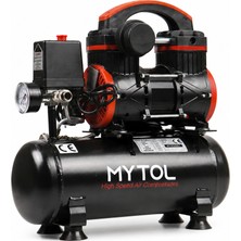 Mytol MYK0061 6 Litre 1 Hp Yağsız Taşınabilir Hava Kompresörü 8 Bar