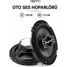 Neffo Yüksek Kalite 4 Yollu 6 Inç Koaksiyel Oto Araba Hoparlör Yüksek Ses Kalitesi  Araç Ses Hoparlör Sistemi 150 W 13 cm 4 Ohm Demir 12V Hoparlör Aksesuarları Güçlendirme/yükseltme