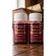 Aktarloji 2 Adet 30 ml Kırmızı Safran Mürekkebi / Orijinal Misk-I Amber ve Gül Suyu ve Hazılanmıştır