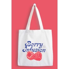 Designedfy Berry Infusion Su Geçirmez Baskılı Bez Çanta, Tote Bag