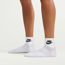 Nike Everyday Essential Dri-Fit Unisex Beyaz 3'lü Çorap