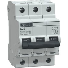 Lauritz Knudsen, BB30200C - 20A, 10kA, C, 3P MCB, Otomatik sigorta