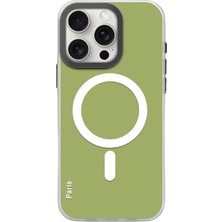 Wonew iPhone 16 Pro Phantom Magsafe Yeşil Kılıf