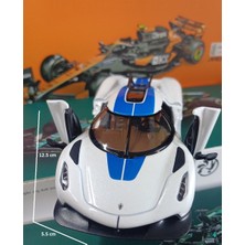 Oyuncak Sahili Koenigsegg Jesko Absolut Model Lısanslı Collectıon 12.5 cm Model Kapılar Yukarı Açılır Çekbırak Koenıgsegg Araba Orjinal Metalic Beyaz