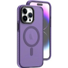 Wonew iPhone 14 Pro Max Ikon Magsafe Mor Kılıf