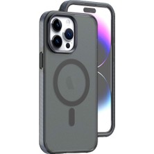 Wonew iPhone 15 Pro Max Yeni Ikon Magsafe Siyah Kılıf