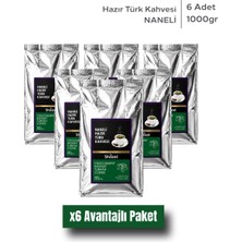 Shazel Hazır Türk Kahvesi | Naneli | 1000 gr | 6 Adet