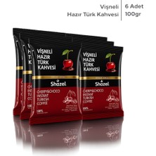 Shazel Hazır Türk Kahvesi | Vişneli | 100 gr | 6 Paket