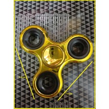 Oyuncak Sahili Stres Çarkı Metal Gold Plast Uzun Süreli Stabil Sessiz Dönüş Demir Kenar Rulman Bilye 7.4 cm Oyun Çarkı Metalic Parlak Sarı
