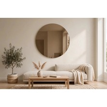 HK Home Design 35 cm 4 mm Yuvarlak Ayna ( Gerçek Bronz Ayna )