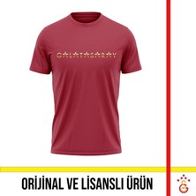 Galatasaray Lisanslı Yazılı 5 Yıldız Bordo T-Shirt E251501
