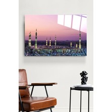 Marsilyan Islami Hat Sanatı 4 mm Temperli Modern Cam Tablo | Şık Duvar Sanatı ve Ev Dekoru | Seri WDK2E3