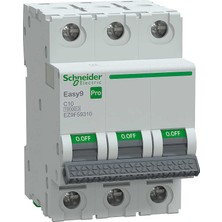 Schneider Electric EZ9F59310 - Easy9 Pro H 3p C 10A Mcb