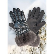 PIECE SIGNATURE Dokunmatik, Rüzgar Geçirmez Içi Polar Kumaş Snowboard Kadın Eldiven