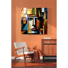 Marsilyan Çağdaş Soyut Sanat Modern Cam Tablo | Şık Duvar Sanatı ve Ev Dekoru | Seri 5KI5DG